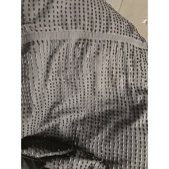 Ann Taylor Black Dropped Waist Cocktail Dress 10 Beads - Picture 10 of 11